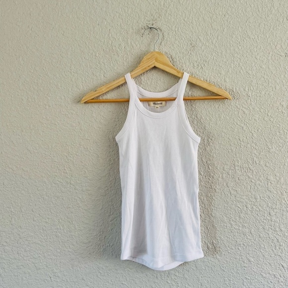 Madewell Tops - Madewell White Ribbed Tank NWT